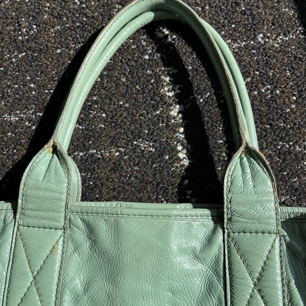Miu Miu Seafoam Green Patent Tote Bag - Picture 7 of 8